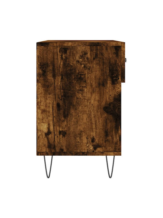 Holz Schuhschrank mit 4 Regalen Gelb L102xW35xH55cm