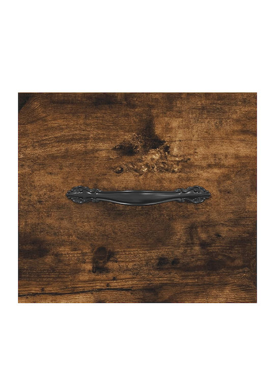 Holz Schuhschrank mit 4 Regalen Gelb L102xW35xH55cm