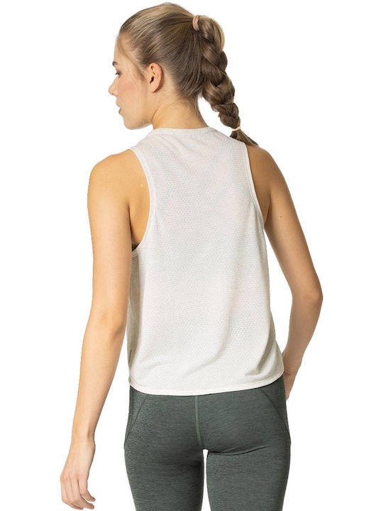 Odlo Damen Sportliches Bluse Ärmellos Beige