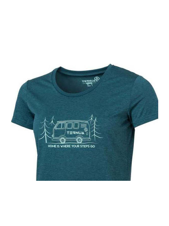 Γυναικείο T-shirt Πεζοπορίας Μπλε