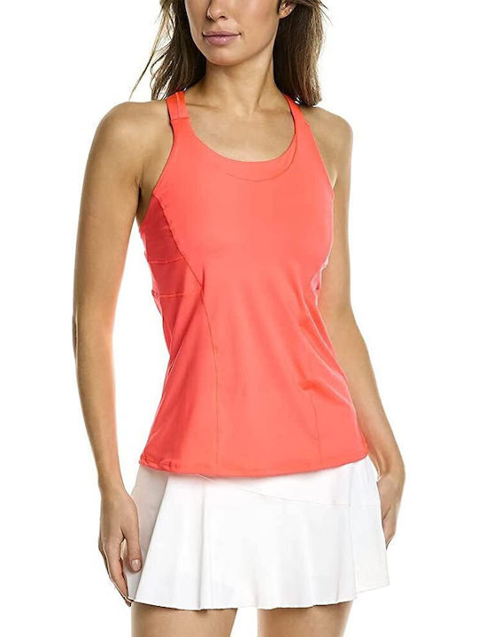 Lucky In Love CT818-801 Women's Orange Tennis Top