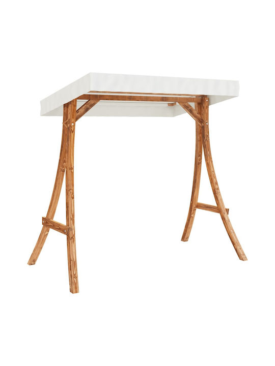 Garten- Und Veranda- Schaukeln Polyrattansessel mit Gestell Hölzernes Braune Traglast bis 110kg 175x101x161.5cm