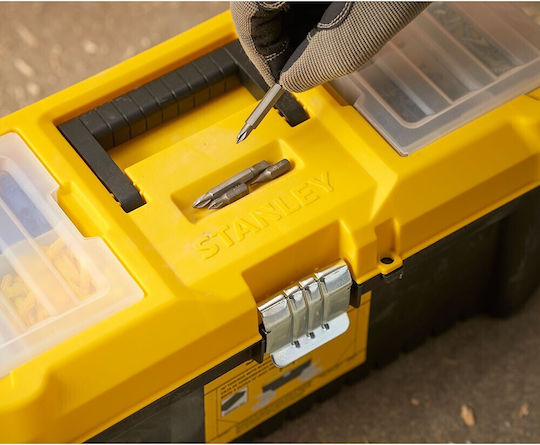 Stanley Essential Εργαλειοθήκη Χειρός Πλαστική με Ταμπακιέρα