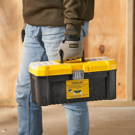 Stanley Essential Εργαλειοθήκη Χειρός Πλαστική με Ταμπακιέρα