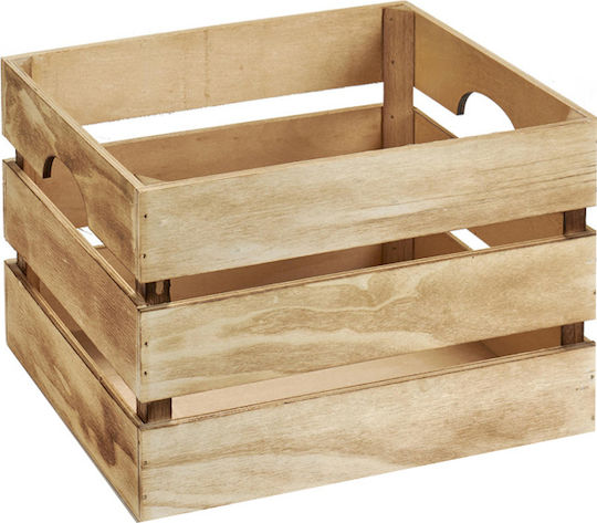 Gift Decor Decorative Crate Garden Wooden 36x18x26cm 36cmx18cmx26cm 81834