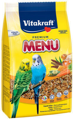 Vitakraft Premium Menu Futter für Wellensittiche mit Honig 1kg