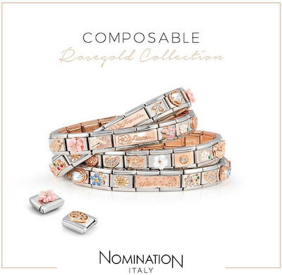 Nomination Composable Classic Metallic Threaded Motif for Jewelry