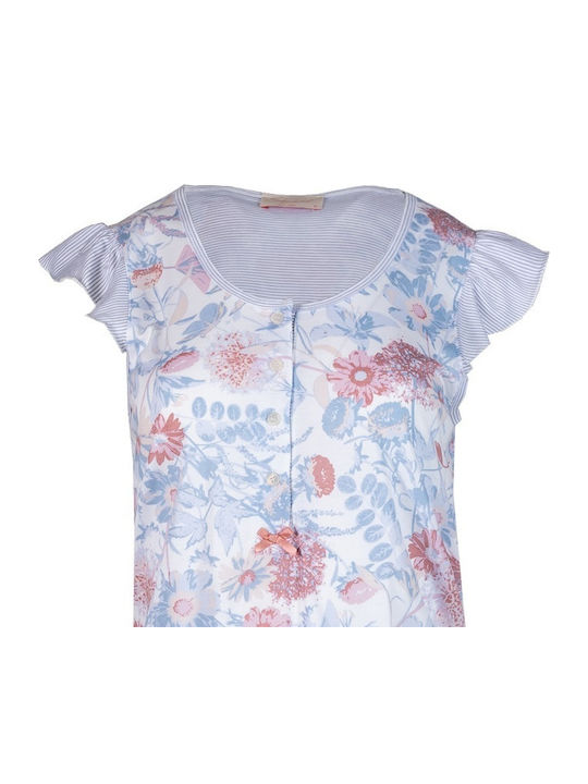 Pink Label Pink Label Sommer Baumwollene Damen Schlafanzug Set Rosa