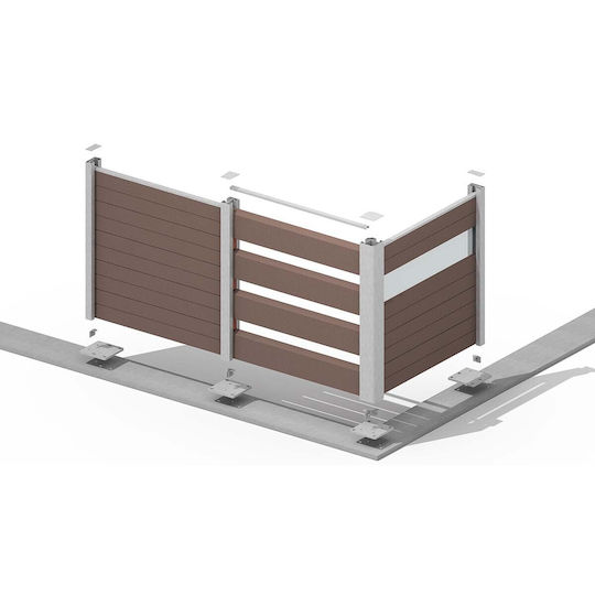 Therrawood Anschluss für Gartenpergola aus Aluminium 1Stück