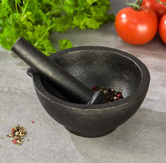 KING Hoff Cast Iron Mortar 13x13cm