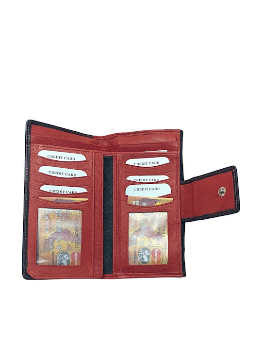 Large Leather Women's Wallet Classic Black