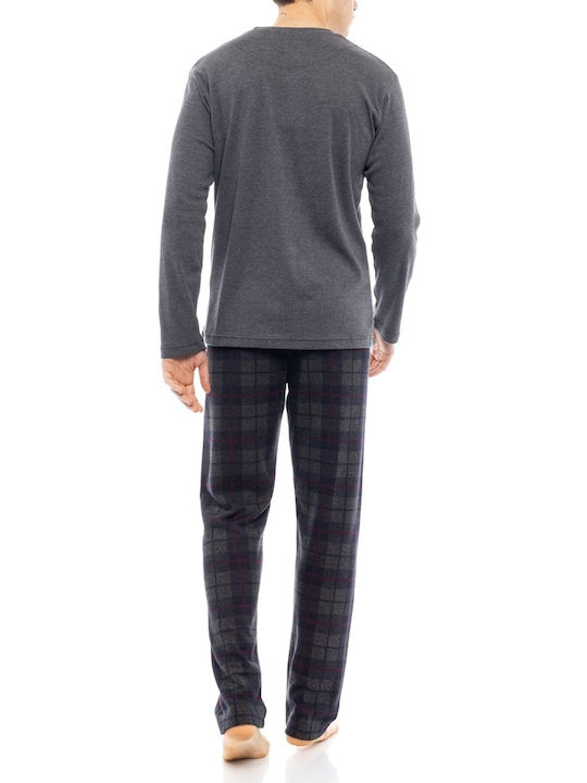 Ulisse Men's Winter Pajamas Set Gray