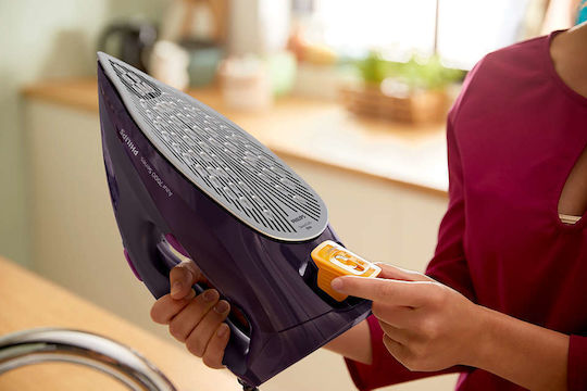 Philips Azur 7000 Series Dampfbügeleisen 3000W mit kontinuierlicher Dampfabgabe 55g/min Purple