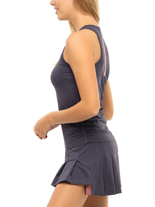 Lucky In Love CT503-G39502 Women's Gray Tennis Blouse