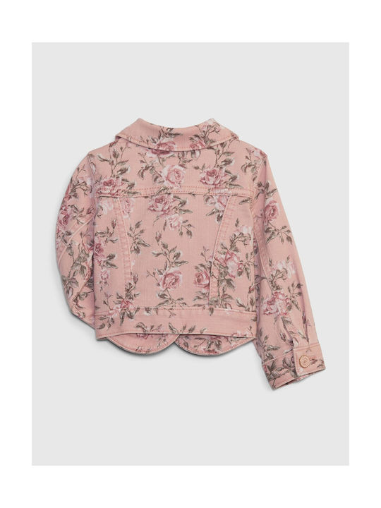 GAP Kinderjeansjacke Kurz Rosa