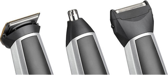 Babyliss 8 in 1 Titanium Rechargeable Hair Clipper Silver MT726E