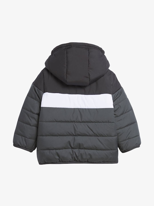 Kids' Sports Jacket Long with Hood Black