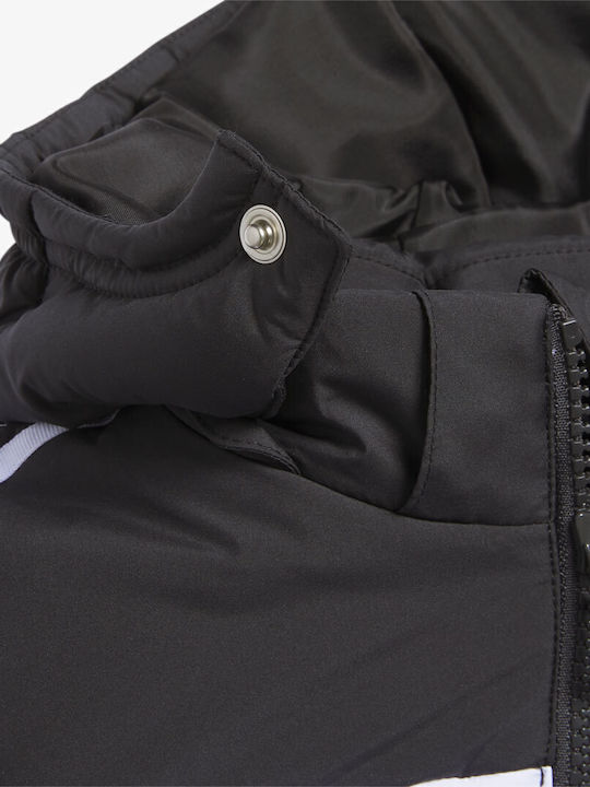 Kids' Sports Jacket Long with Hood Black