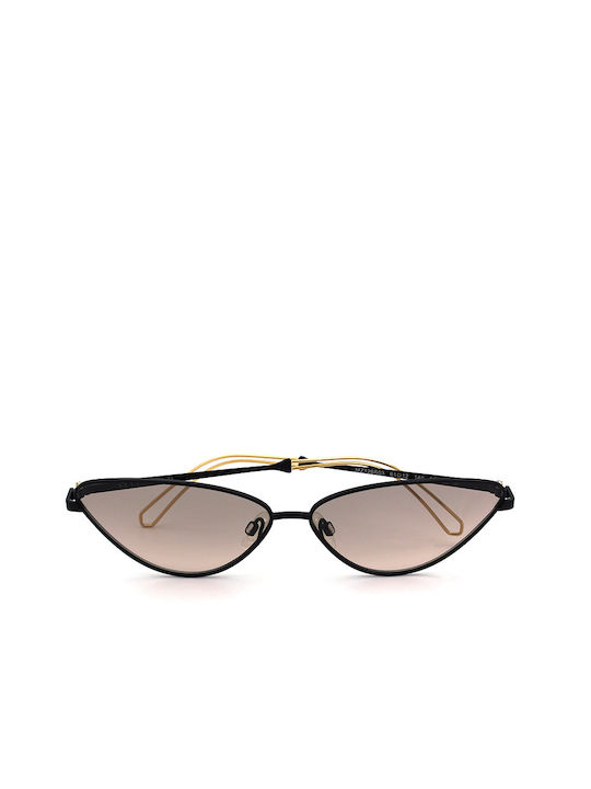 Zegna Women's Sunglasses with Black Metal Frame MZ126 S03