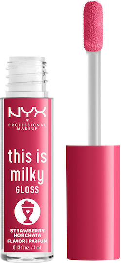 NYX Professional Makeup This Is Milky Lip Gloss 10 Strawberry Horchata 4ml