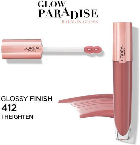 L'Oreal Paris Brilliant Signature Plumping Lip Gloss 412 I Heighten 7ml