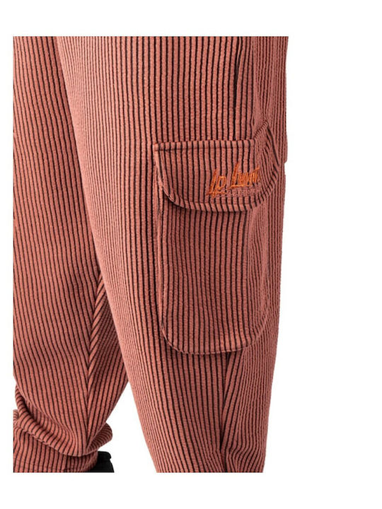 Boston Cargo Men's Sweatpants with Elastic Brown