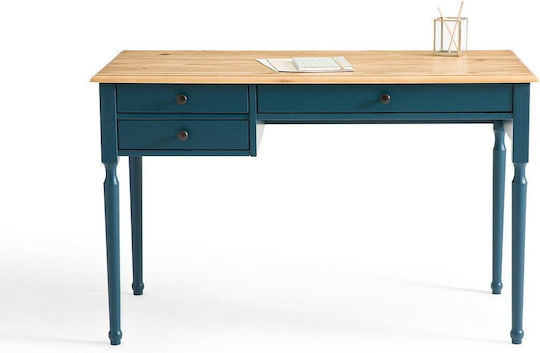 Γραφείο Authentic Style 120x60x76εκ. Μπλε / Φυσικό