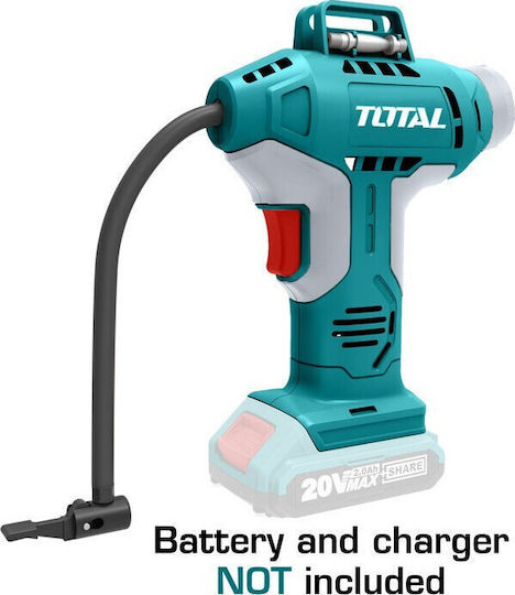 Total Car Tire Pump 150PSI Rechargeable 20V (Without Battery)
