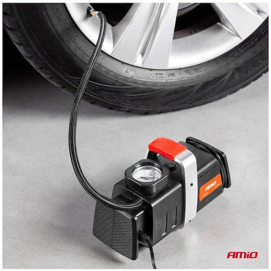 AMiO Τρόμπα Αυτοκινήτου 200PSI με Καλώδιο Αναπτήρα 12V