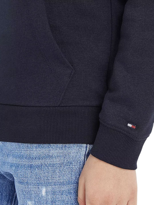 Kids Sweatshirt with Hood and Pockets Navy Blue
