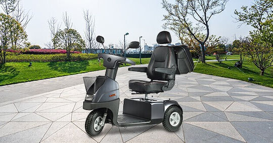 Afikim Afiscooter Breeze C3 Plus Folding Wheelchair Scooter Silver