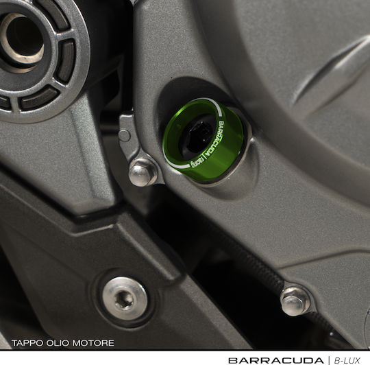 Barracuda Öldeckel Motorrad Grün 28-102-INS-V
