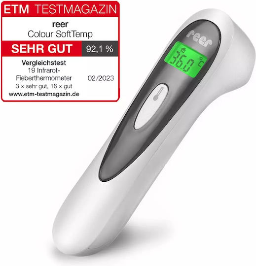 Reer SoftTemp 3 in 1 Υπέρυθρο Θερμόμετρο Μετώπου Κατάλληλο για Μωρά Γκρι