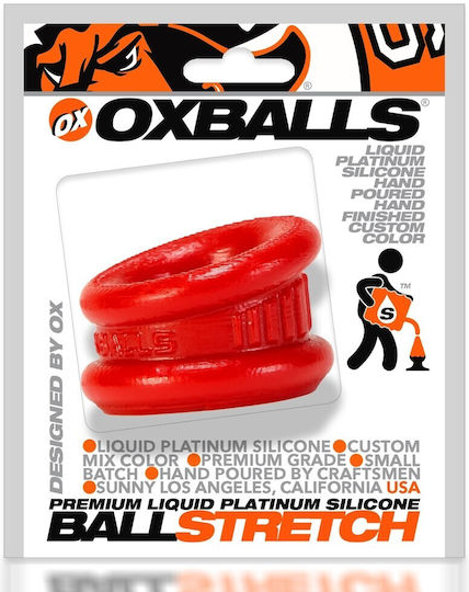 Oxballs Cock Ring Hoden Silikon Rot