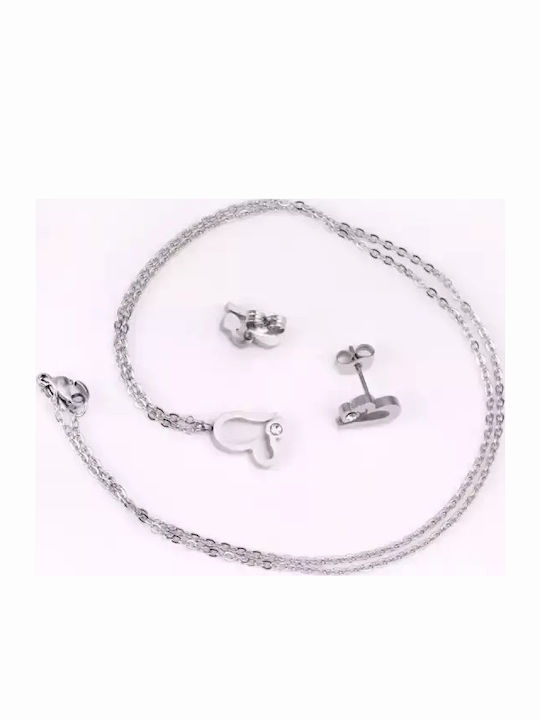 Bode Set with Necklace & Earrings from Steel
