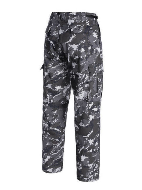 Mil-Tec Military Pants Black Digital