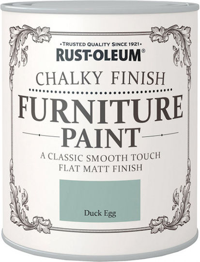 Rust-Oleum Боя За Мебели С Кредов Финиш Цвят Креда Патица Яйце Тюркоазен 750мл