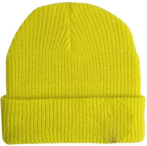 Knitted Beanie Cap Yellow