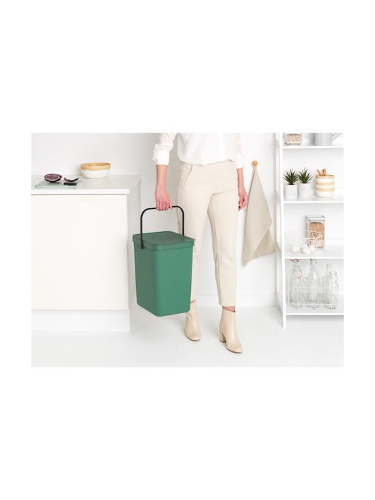 Brabantia Sort&Go Coș de Gunoi Plastic Verde 25lt 1buc