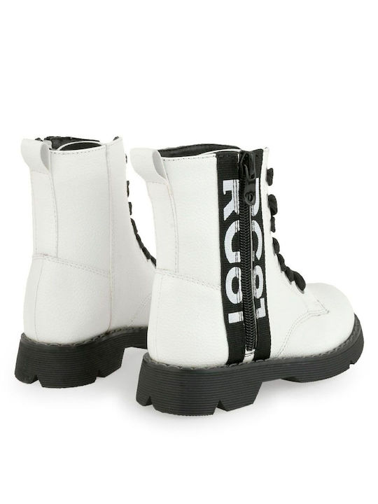 Kinderstiefel mit Reißverschluss Weiß