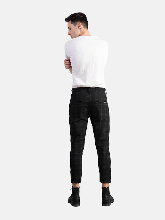 Cover Jeans Men's Trousers Chino Elastic Black