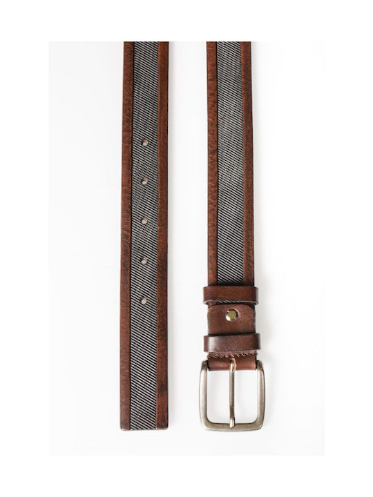 Bashaikov Men's Leather Belt Brown