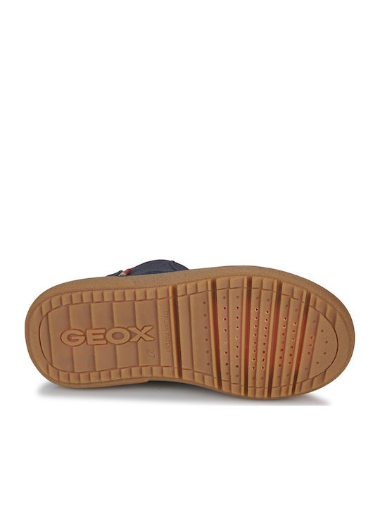Theleven Suede Παιδικά Μποτάκια Μπλε