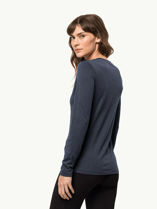 Jack Wolfskin Sky Thermal Женска термо дълги ръкавици Син