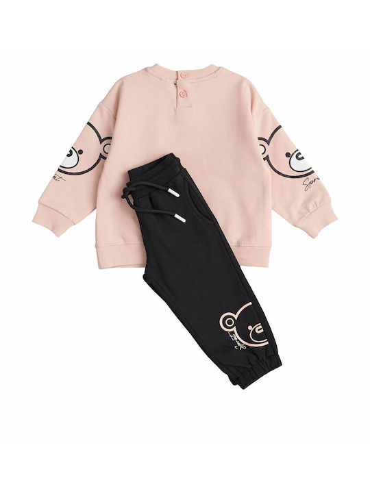 Sprint Kids Sweatpants Set Pink 2pcs