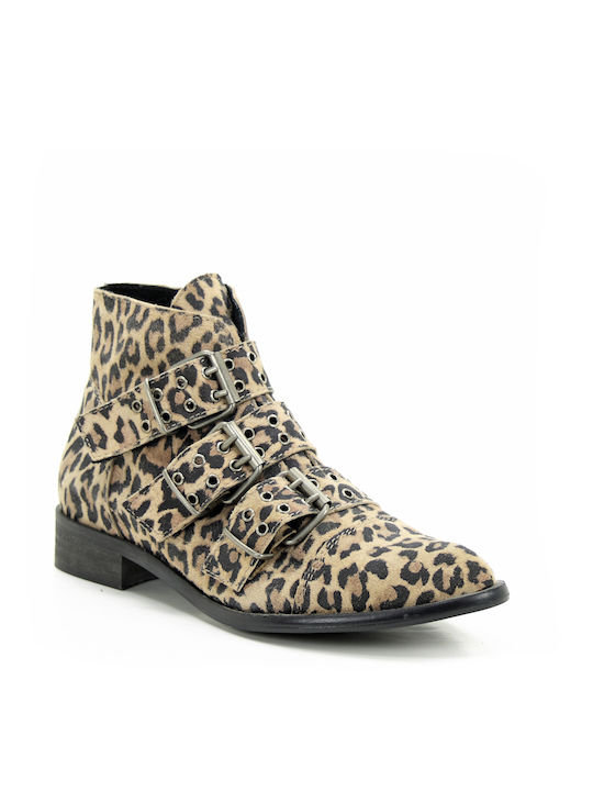 Musse & Cloud Women's Leopard Booties MISTY