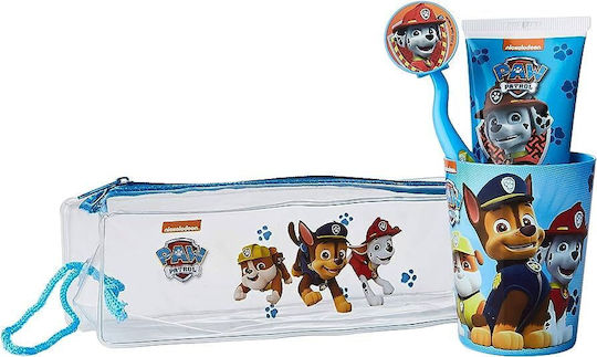 Martinelia Paw Patrol Children's Toothpaste Set with Toothbrush for 3+ Years 4 Pieces with Strawberry Flavor 75ml