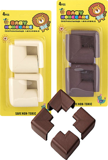 HOMie Protection Corner made of Plastic Dark Brown 4pcs