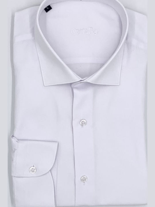 019-5015 Long Sleeve Shirt in Regular Fit White