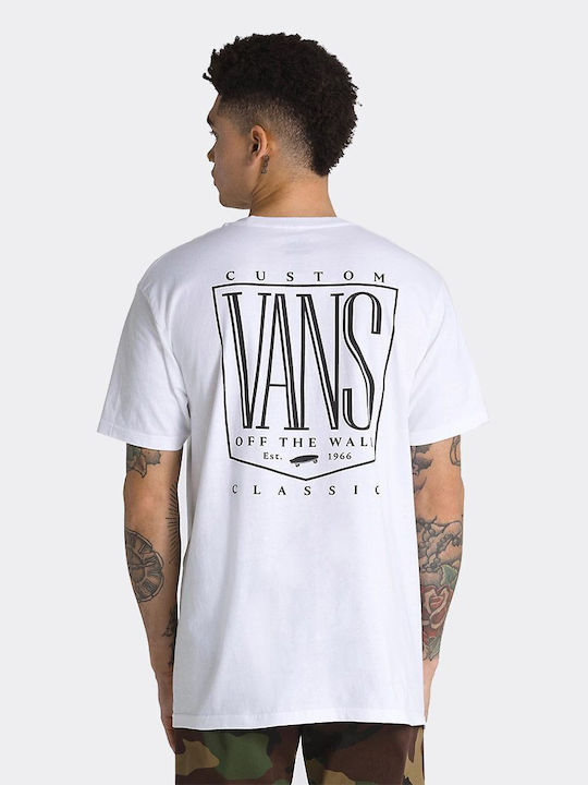 Vans Original Tricou pentru bărbați cu mâneci scurte Alb